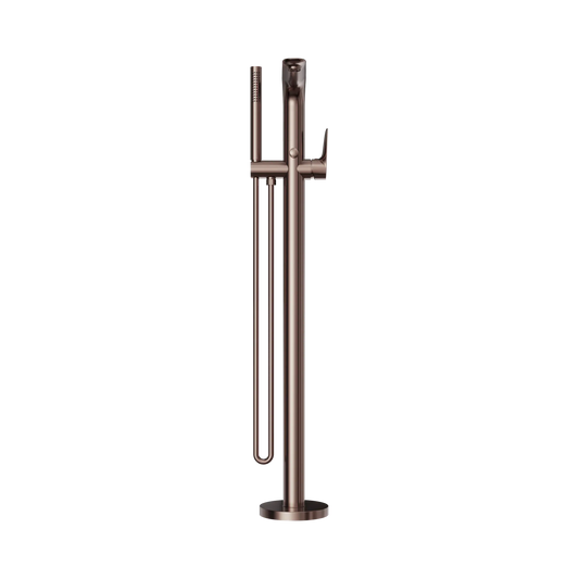 Bianca Freestanding Bath Mixer With Hand Shower Brushed Bronze