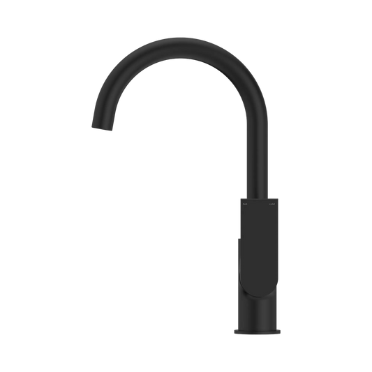 Bianca Kitchen Mixer Gooseneck Spout Matte Black