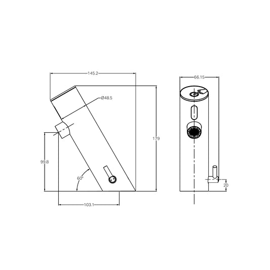 Commercial Sensor Mixer Brushed Nickel