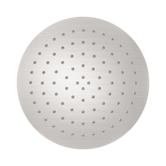 250mm Round Stainless Steel Shower Head 4 Star Rating Brushed Nickel