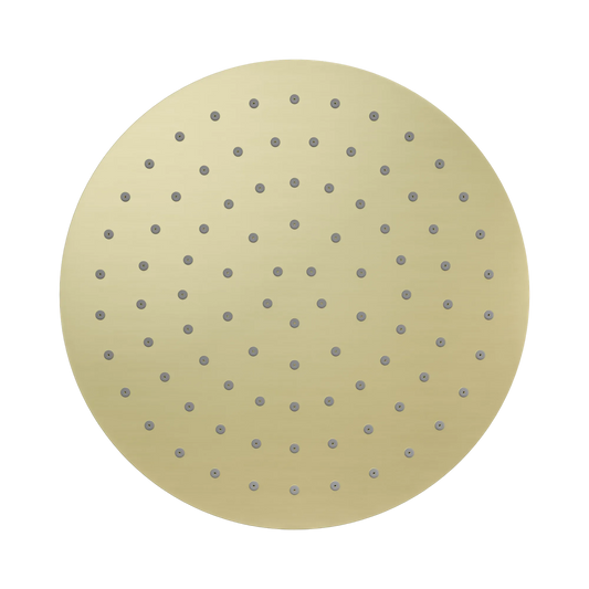 250mm Round Metal Shower Head II Brushed Gold