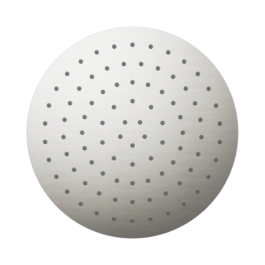 250mm Round Metal Shower Head II Brushed Nickel