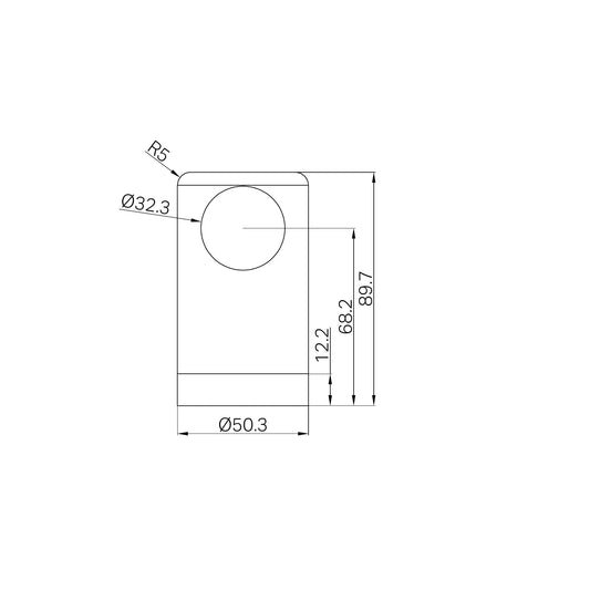 Mecca Care Make Your Own 32mm Grab Rail End Bracket Matte Black