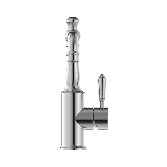 York Basin Mixer With Metal Lever Chrome
