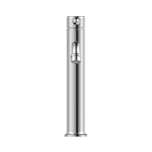 York Straight Tall Basin Mixer With Metal Lever Chrome