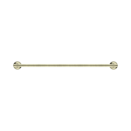 York Single Towel Rail 600mm Aged Brass