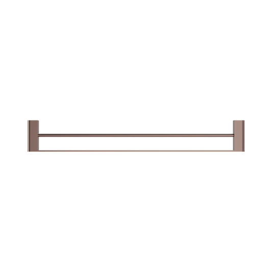 Bianca Double Towel Rail 800mm Brushed Bronze