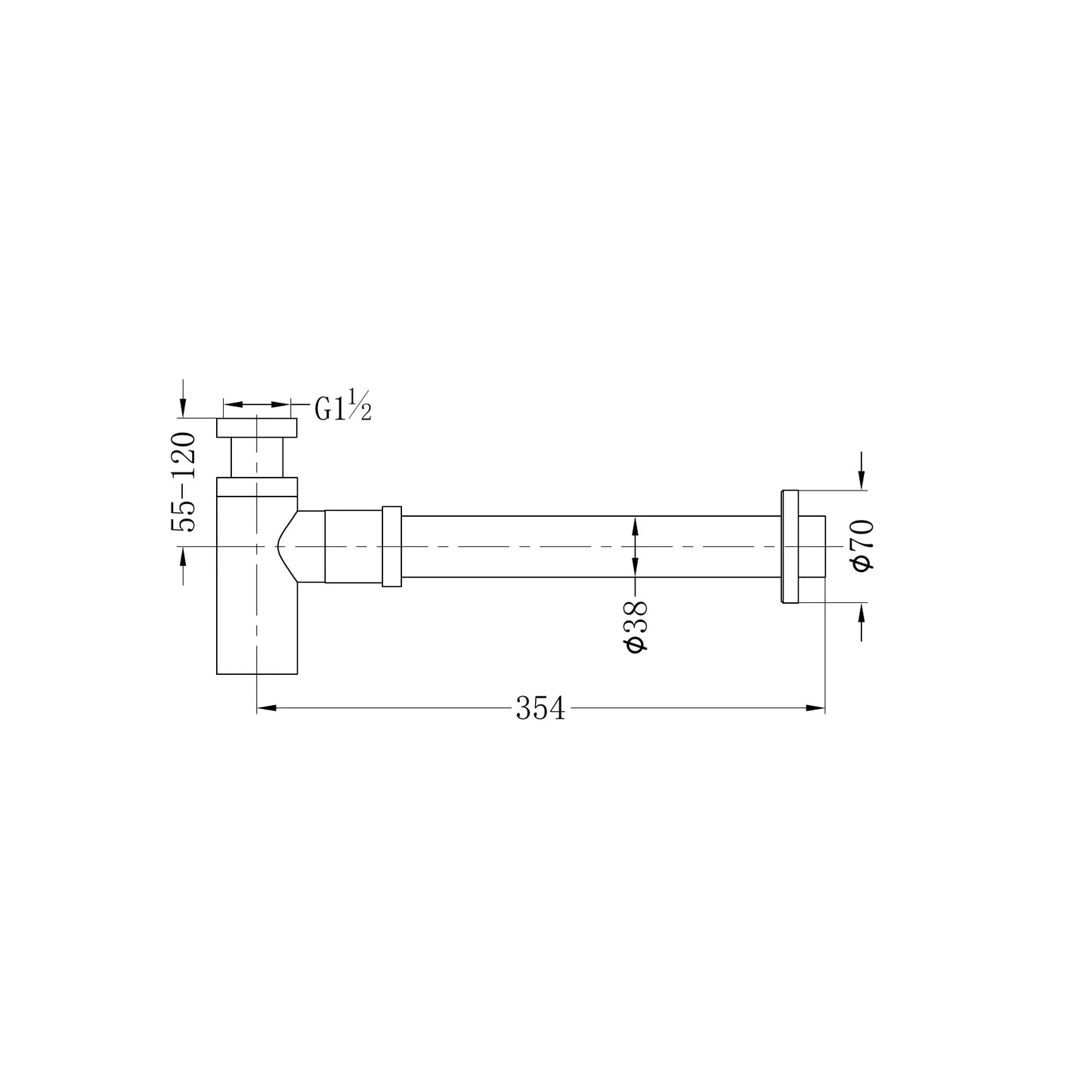 Bottle Trap 40MM Matte Black