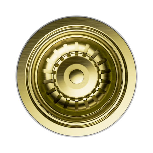 Kitchen Sink Basket Waste Brushed Gold