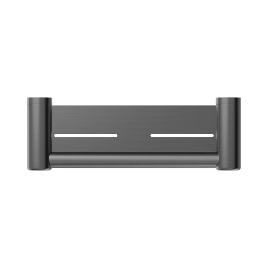 Mecca Care 25mm Grab Rail With Shelf 300mm Gun Metal