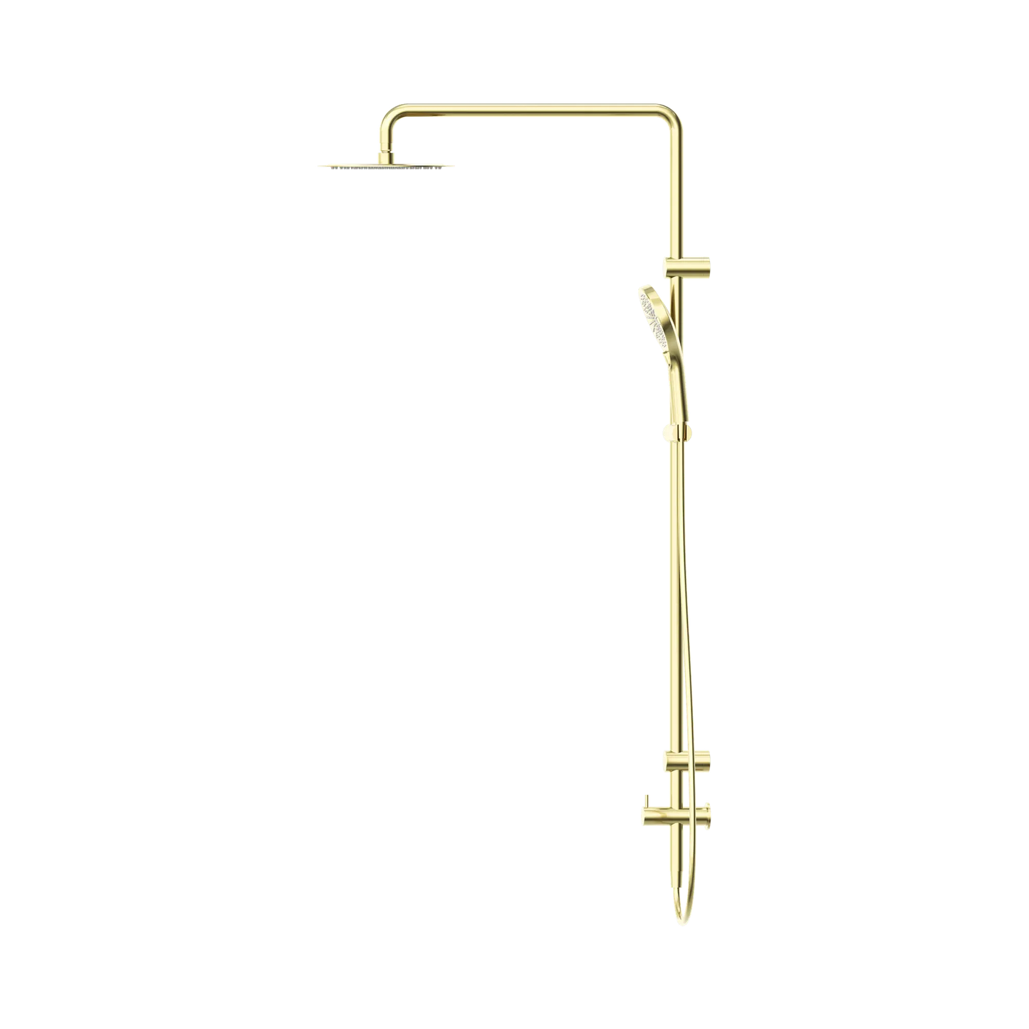 Mecca Care 25mm Grab Rail 900mm Twin Shower Set Brushed Gold