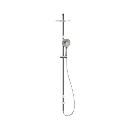 Mecca Care 25mm Grab Rail 900mm Twin Shower Set Brushed Nickel