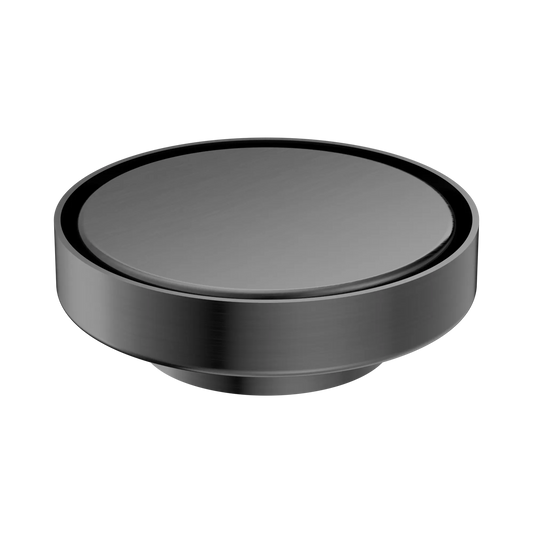 130mm Round Tile Insert Floor Waste 80mm Outlet Gun Metal
