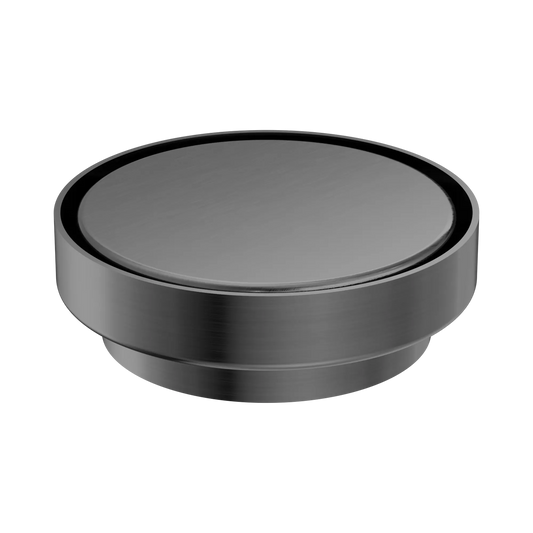 130mm Round Tile Insert Floor Waste 100mm Outlet Gun Metal