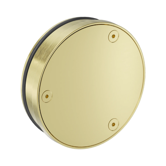 316L Stainless Round Clear Out 100mm Outlet Brushed Gold