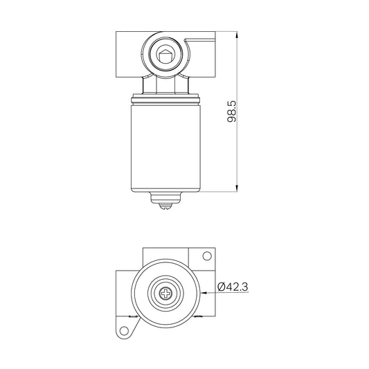 SS316L Progressive Universal Shower Mixer Body Only