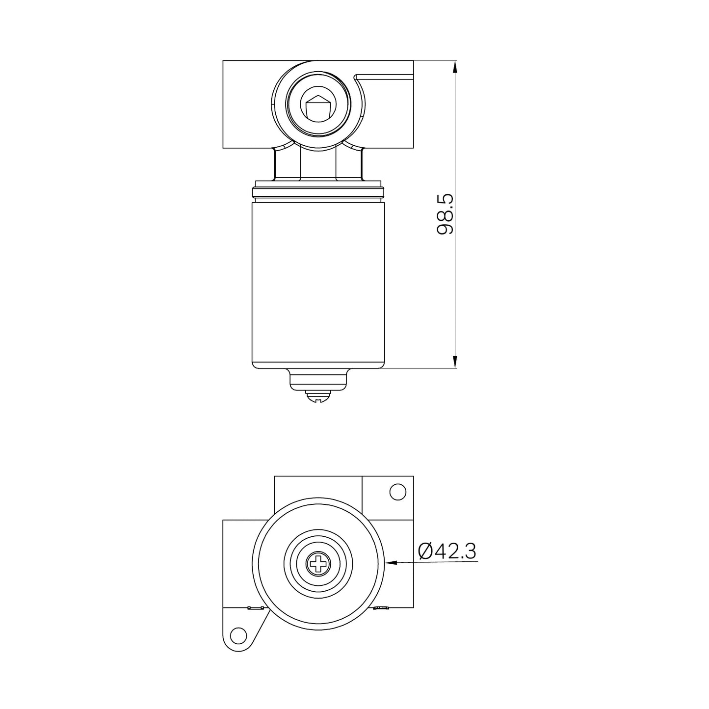 SS316L Progressive Universal Shower Mixer Body Only