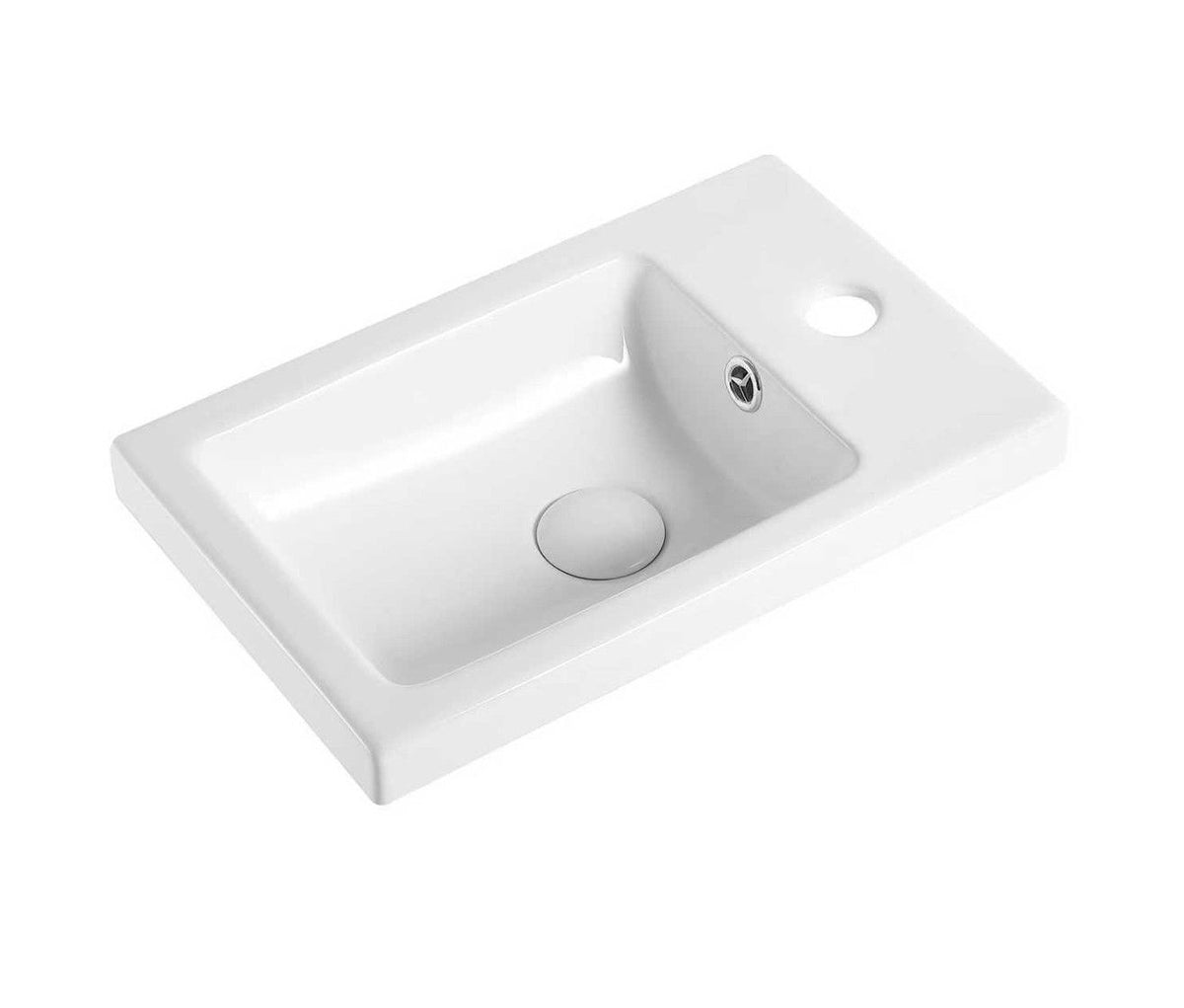 Mini Ensuite Basin 400x255mm Solid Surface Basin with Overflow