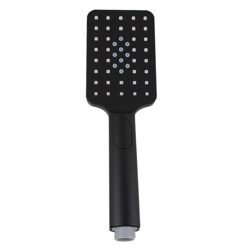 Square 3 Functions Black ABS Handheld Shower