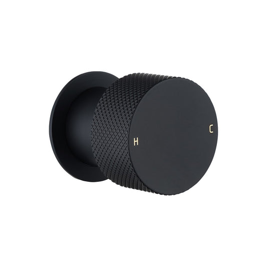 MOON Series Round Black Progressive Wall Mixer Handle(match CLPM)
