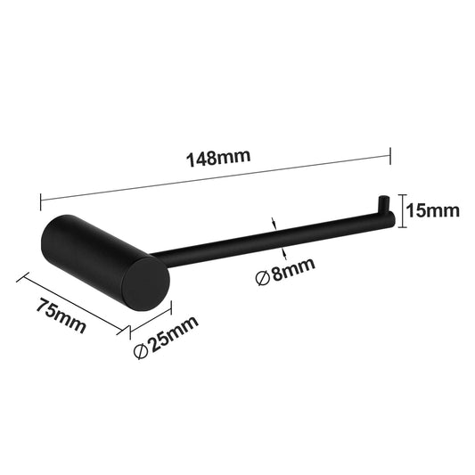 Matt Black Pin Toilet Paper Holder | OX6213.TR