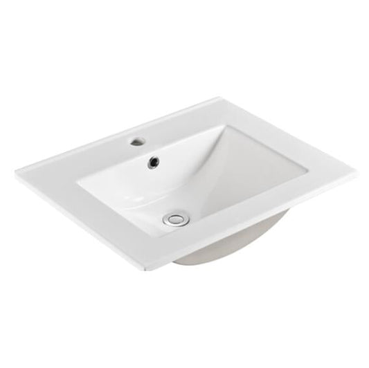 600mm Riva Wall Hung Vanity PVC Cabinet Only - Gloss White