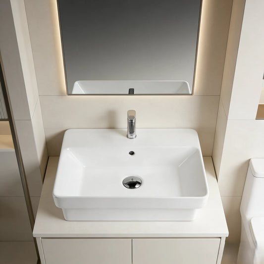 495mmx400mm Insert Basin - Gloss White