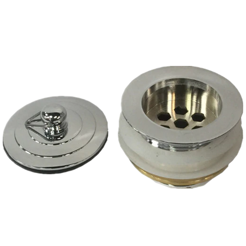 40mm Brass Bath Plug Waste - Non Overflow - Chrome