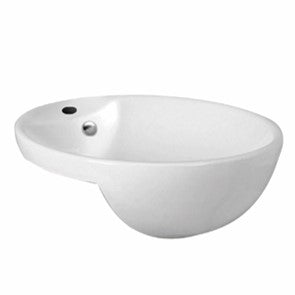 430mmx430mm Semi Recess Basin - Gloss White