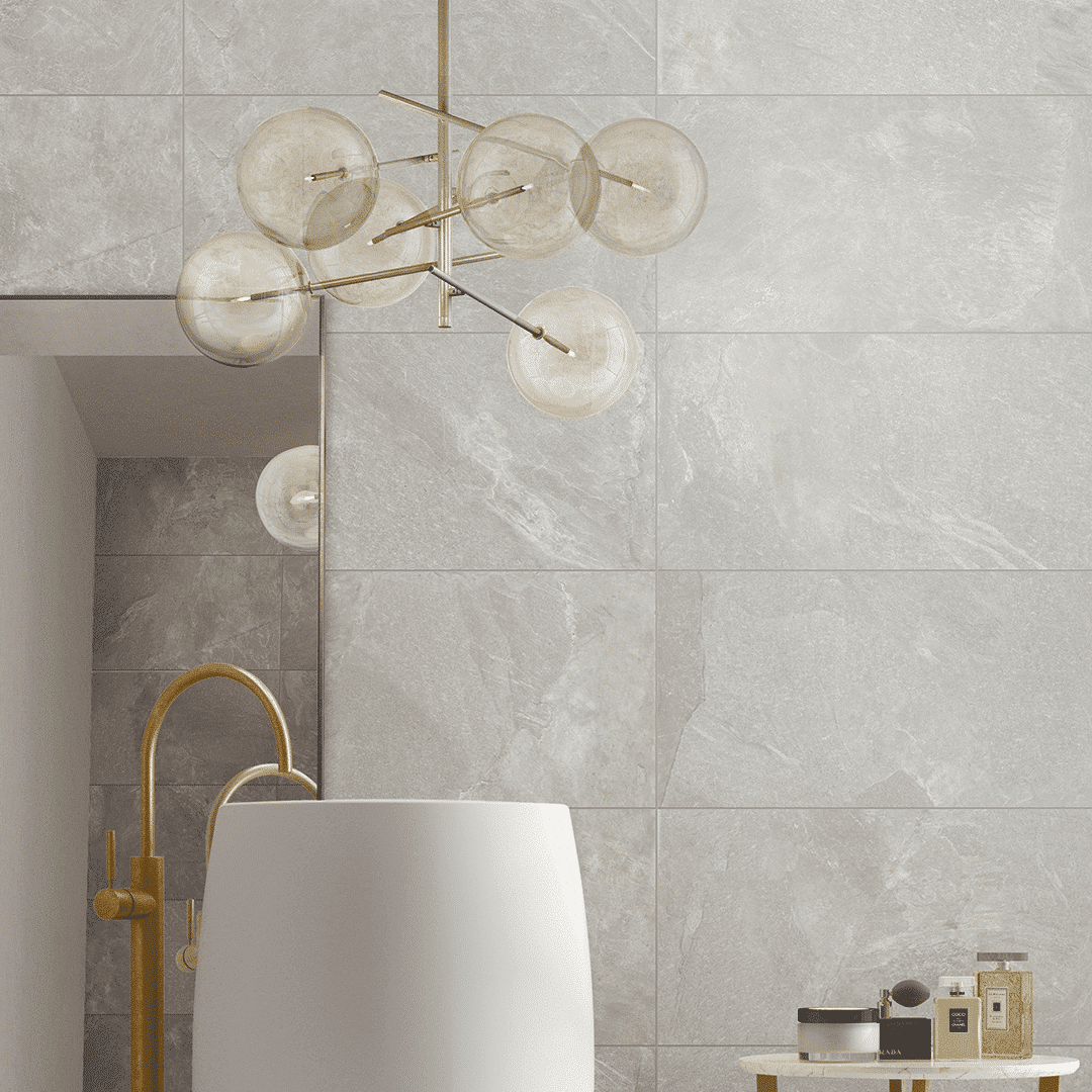 ROCCIA SERIES - GREIGE FELLTEC Finish - 600X600 | 1.44 SQM / 4 PCS PER BOX
