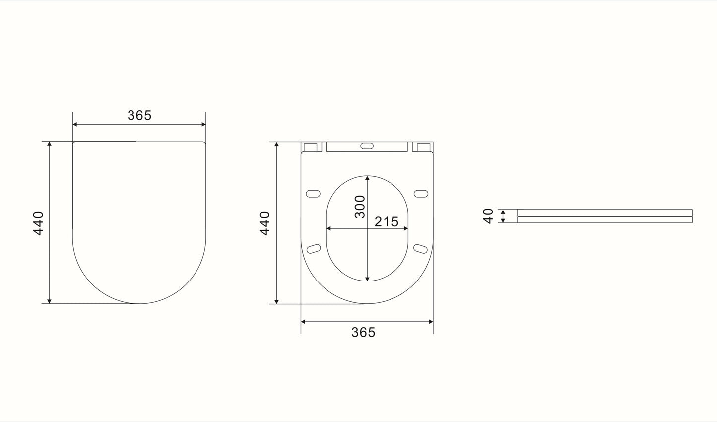 Seat Cover for KDK022R-MB Seat cover Fixing Screw Code: K064- 5.5 Hinge cover code: K64C-MB-5.5