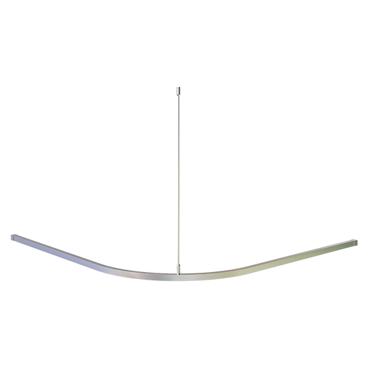 Micro Shower Curtain Track 'L' Shaped - 1200mm x 1200mm - 1 Track
