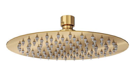 Soul Eco 200mm Round Shower Head - Brushed Brass