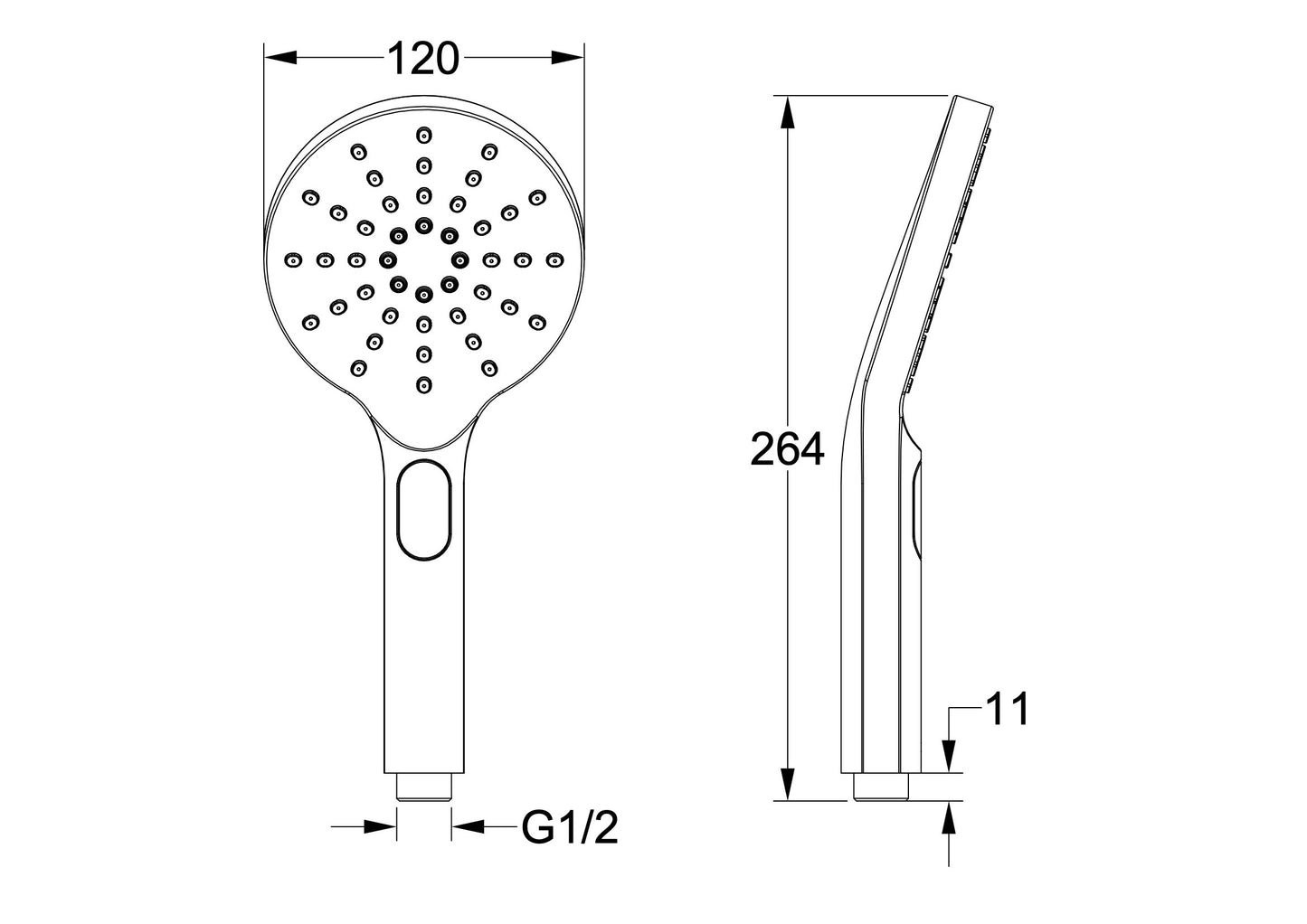 Souljet Eco Multifunction Hand Shower - Gunmetal