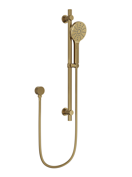 Souljet Sliding Shower Rail - Brushed Brass