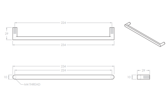 Aura Handle 224 cc Chrome