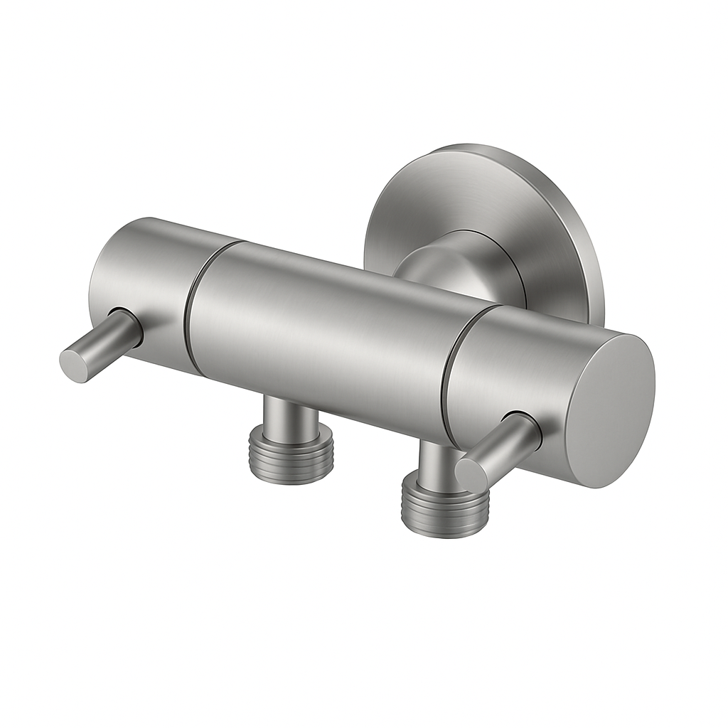 Dual Control Mini Cistern Cock - Stainless Steel