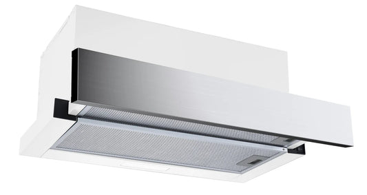 600mm SS Telescopic Rangehood - Ducted or Recirculating (43 / 80mm Fascia)
