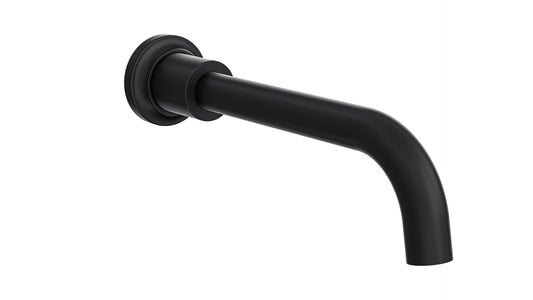 Tre Wall Mount Bath Spout - Matte Black
