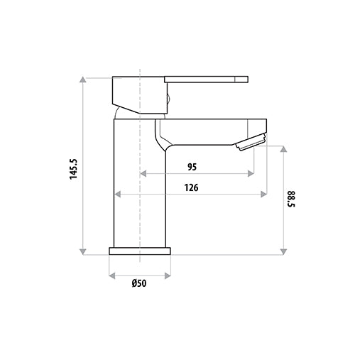 Loui Basin Mixer - Matte Black