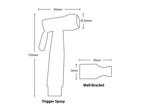 Trigger Spray with Anti-Burst Hose/Dual Check Valve Matte Black - Matte Black