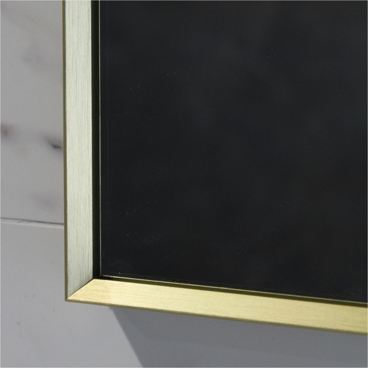 Uni-Brushed Gold Arch Framed Mirror - 600x900mm