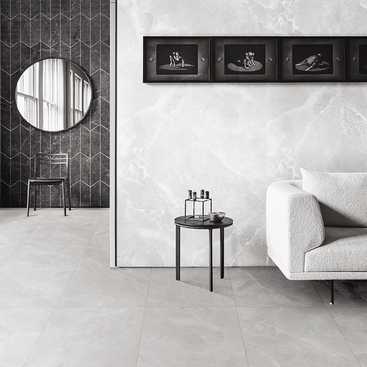 ONYX SERIES - LIGHT GREY POLISHED Finish - 300X600 | 1.44 SQM / 8 PCS PER BOX