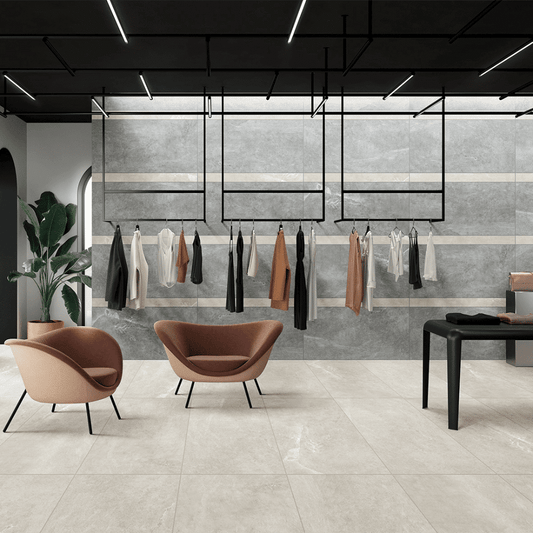 STAZZEMA SERIES - SMOKEY GREY FELLTEC Finish - 600X600 | 1.44 SQM / 4 PCS PER BOX