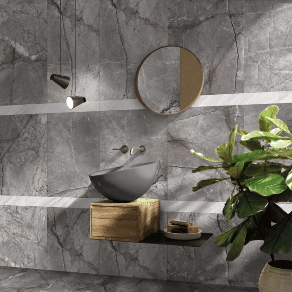 SILVER ROOT SERIES - LIGHT GREY SATIN Finish - 750X1500 | 2.25 SQM / 2 PCS PER BOX