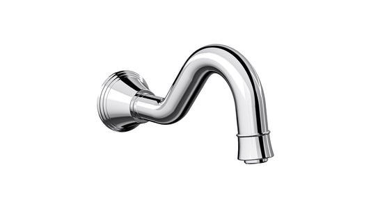 Vintage Wall Mount Bath Spout - Chrome