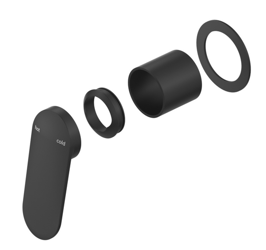 Lantra Shower Mixer - Round - TRIM KIT - Black