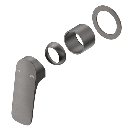Kaza Shower Mixer - Round - TRIM KIT - Gunmetal
