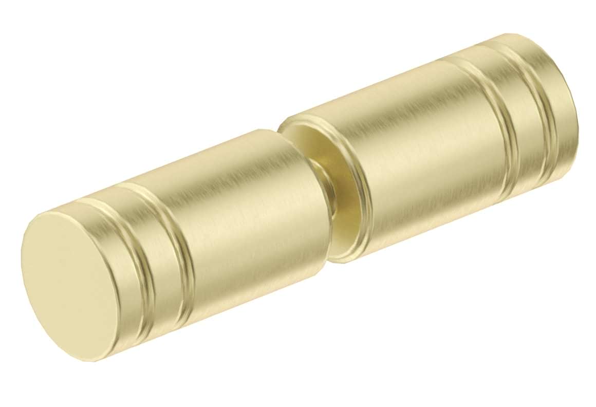 Round Slotted Door handle - FRENCH GOLD