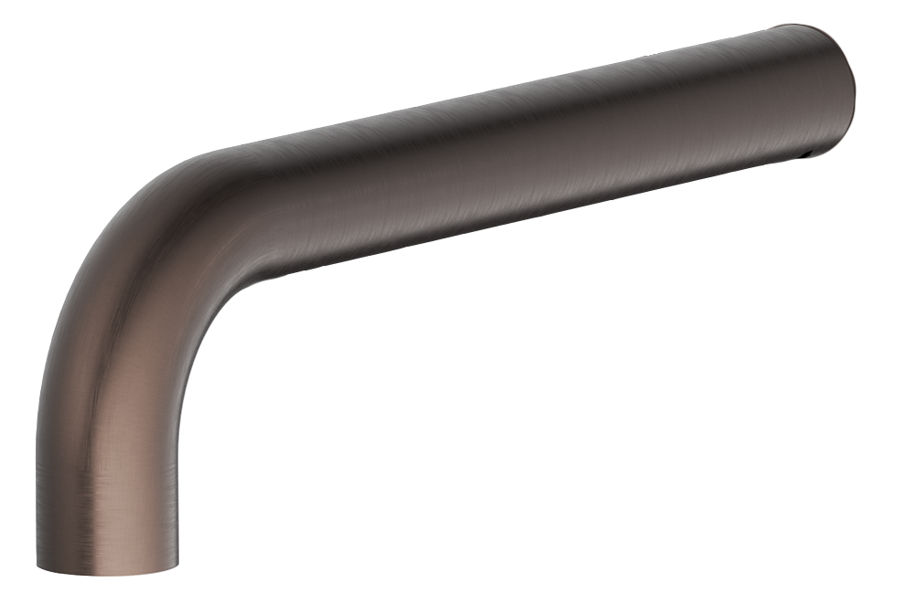 Mica Spout - Curved - 150mm - Dusk Bronze